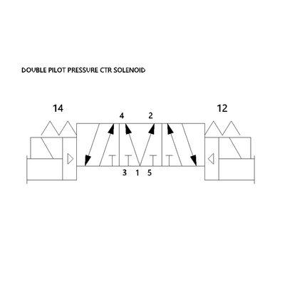123BB7Z2MN00061 NUMATICS/AVENTICS SOL-PILOT VALVE/MANIFOLD 2012 SERIES 4/3 PRESSURE CTR 24VDC 3/8" NPT, DZB